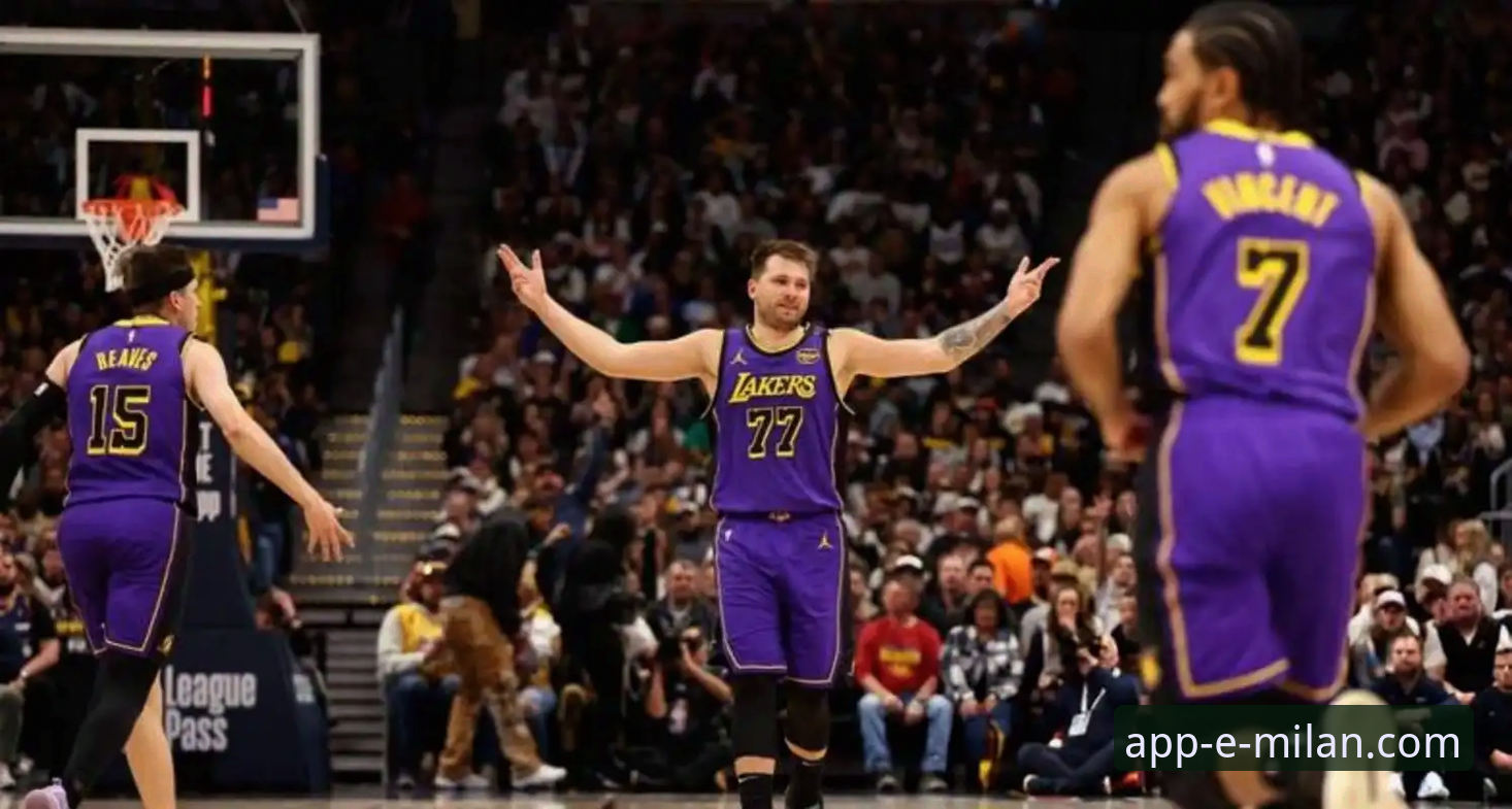 湖人客场力克步行者，东契奇43分闪耀，米兰App官方渠道直击赛场细节